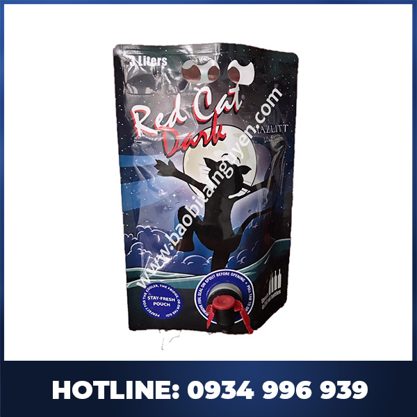 Túi nhựa gắn vòi đựng rượu